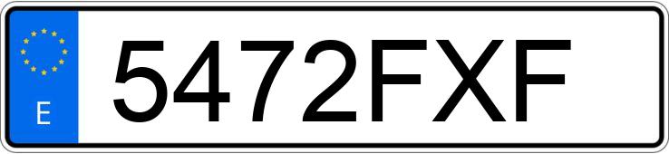 Numer rejestracyjny 5472FXF posiada SEAT IBIZA