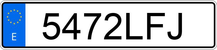 Numer rejestracyjny 5472LFJ posiada HYUNDAI SANTA FE