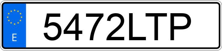 Numer rejestracyjny 5472LTP posiada HYUNDAI KONA