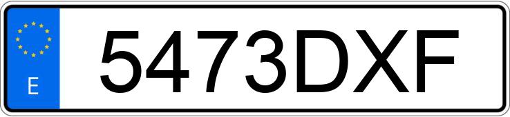 Numer rejestracyjny 5473DXF posiada SCANIA 124