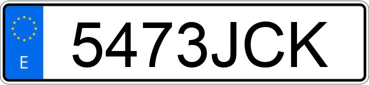 Numer rejestracyjny 5473JCK posiada VOLKSWAGEN TIGUAN