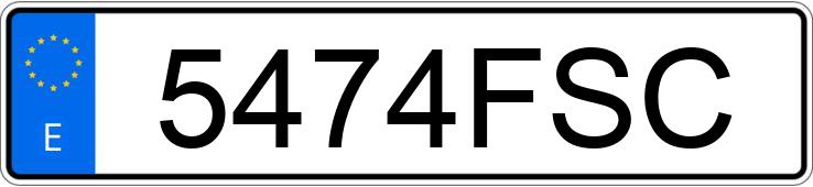 Numer rejestracyjny 5474FSC posiada OPEL CORSA