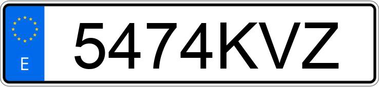 Numer rejestracyjny 5474KVZ posiada PEUGEOT RIFTER