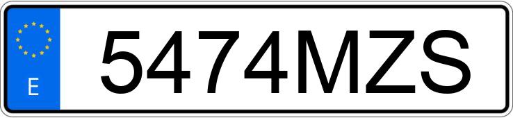 Numer rejestracyjny 5474MZS posiada SEAT LEON