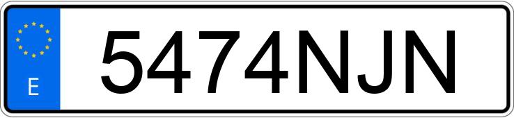 Numer rejestracyjny 5474NJN posiada VOLKSWAGEN T-ROC