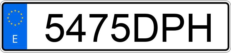 Numer rejestracyjny 5475DPH posiada RENAULT MEGANE