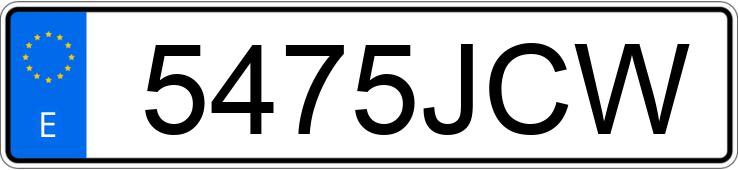 Numer rejestracyjny 5475JCW posiada MAZDA CX-5