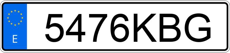 Registreringsnummeret 5476KBG har CITROEN BERLINGO