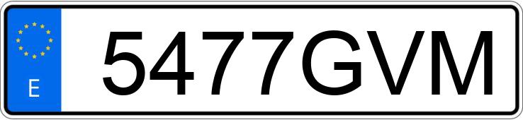 Numer rejestracyjny 5477GVM posiada MERCEDES CLC