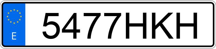 Numer rejestracyjny 5477HKH posiada MERCEDES B (246/242)