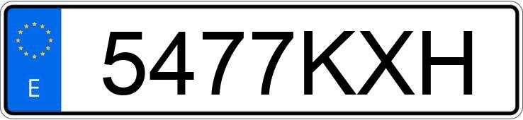 Il numero di registrazione 5477KXH ha PEUGEOT 3008