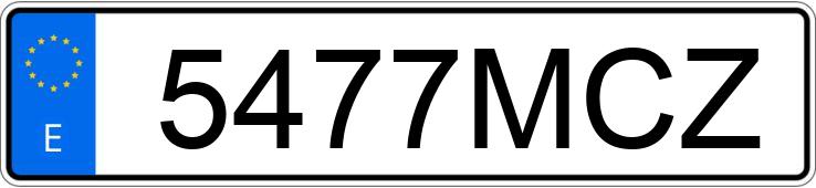 Numer rejestracyjny 5477MCZ posiada MAZDA CX-60