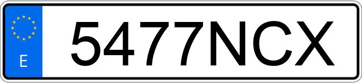 Numer rejestracyjny 5477NCX posiada BMW SERIE 4