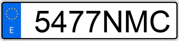 Numer rejestracyjny 5477NMC posiada MERCEDES VITO 114 CDI C MIXTO