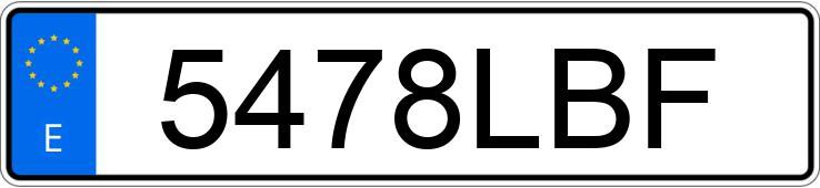 Numer rejestracyjny 5478LBF posiada MERCEDES CLA (117)