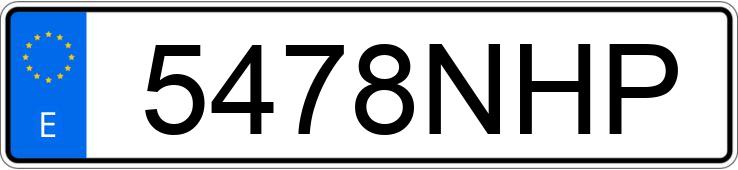 Numer rejestracyjny 5478NHP posiada KIA NIRO 1.6 HEV DRIVE