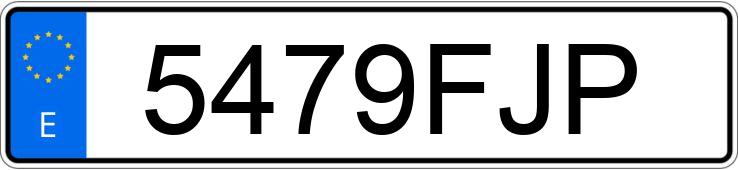 Numer rejestracyjny 5479FJP posiada BMW SERIE 5