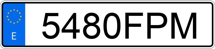 Numer rejestracyjny 5480FPM posiada SEAT LEON