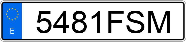 Numer rejestracyjny 5481FSM posiada RENAULT MEGANE