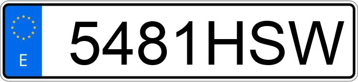 Numer rejestracyjny 5481HSW posiada LEXUS CT 200 H