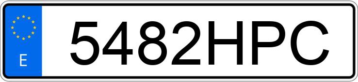 Numer rejestracyjny 5482HPC posiada OPEL ASTRA