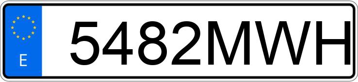 Numer rejestracyjny 5482MWH posiada KIA PICANTO