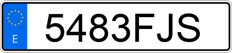 Die Registrierungsnummer 5483FJS hat AUDI A4