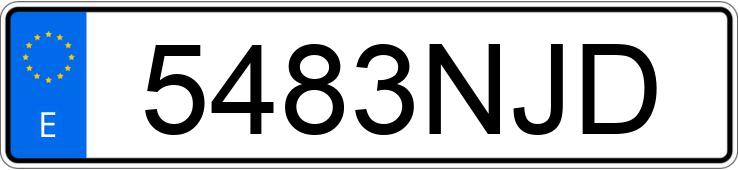 Numer rejestracyjny 5483NJD posiada PORSCHE CAYENNE