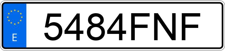 Numer rejestracyjny 5484FNF posiada ALFA ROMEO 147