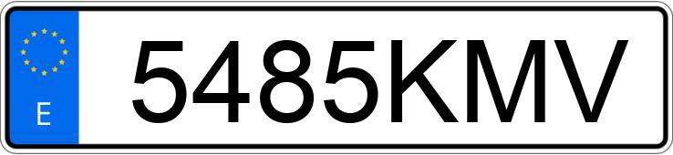 Numer rejestracyjny 5485KMV posiada VOLKSWAGEN GOLF