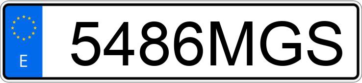 Numer rejestracyjny 5486MGS posiada VOLKSWAGEN EOS
