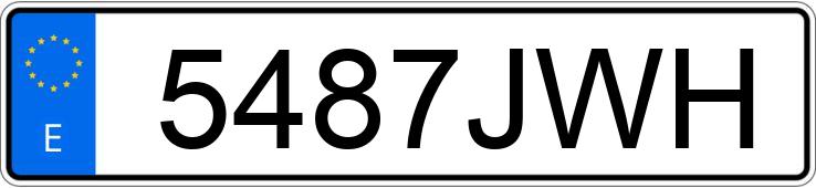 Numer rejestracyjny 5487JWH posiada MERCEDES GLC (253)