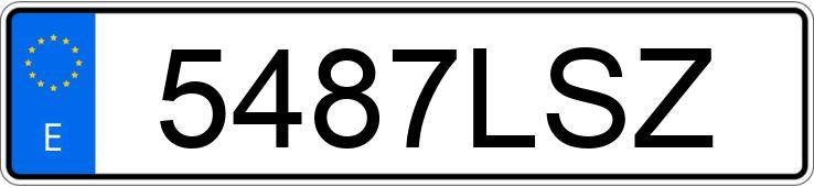 Numer rejestracyjny 5487LSZ posiada AUDI A3 SPORTBACK Numer rejestracyjny 5487LSZ posiada AUDI A3 SPORTBACK