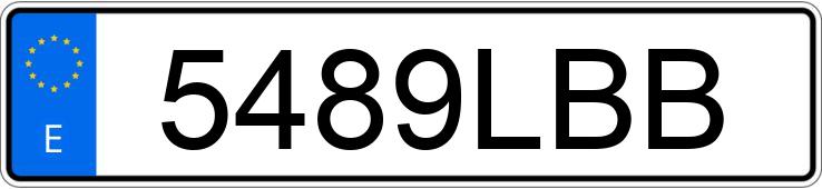 Numer rejestracyjny 5489LBB posiada DACIA DOKKER