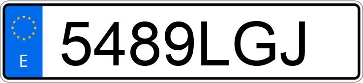 Numer rejestracyjny 5489LGJ posiada APRILIA RX 125