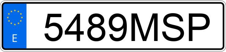 Numer rejestracyjny 5489MSP posiada CITROEN BERLINGO