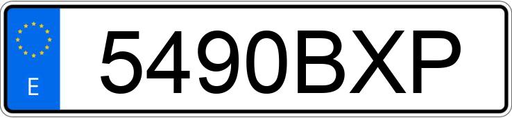 Numer rejestracyjny 5490BXP posiada FIAT DOBLO