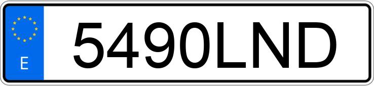 Numer rejestracyjny 5490LND posiada LEXUS NX 300 H