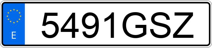 Numer rejestracyjny 5491GSZ posiada AUDI A4