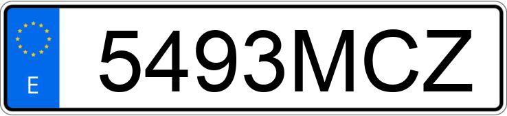 Numer rejestracyjny 5493MCZ posiada VOLKSWAGEN EOS Numer rejestracyjny 5493MCZ posiada VOLKSWAGEN EOS