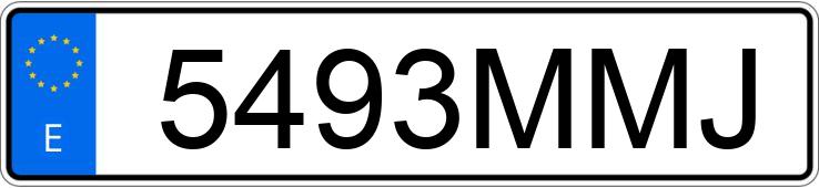 Numer rejestracyjny 5493MMJ posiada JEEP AVENGER