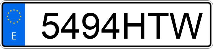 Numer rejestracyjny 5494HTW posiada RENAULT CLIO Numer rejestracyjny 5494HTW posiada RENAULT CLIO