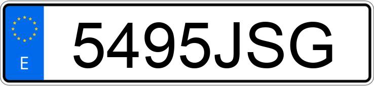 Numer rejestracyjny 5495JSG posiada OPEL ASTRA