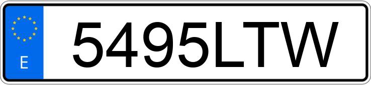 Numer rejestracyjny 5495LTW posiada BMW SERIE 1