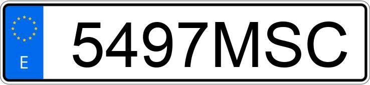 Numer rejestracyjny 5497MSC posiada DACIA SANDERO