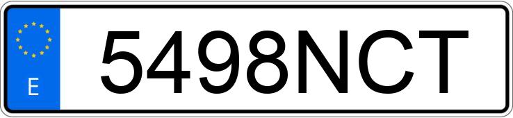 Numer rejestracyjny 5498NCT posiada SEAT IBIZA Numer rejestracyjny 5498NCT posiada SEAT IBIZA