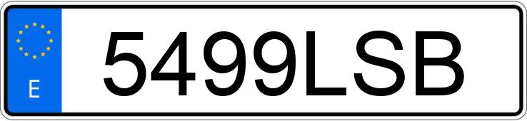 Numer rejestracyjny 5499LSB posiada HYUNDAI KONA