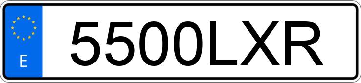 Numer rejestracyjny 5500LXR posiada RENAULT MEGANE