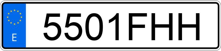 Numer rejestracyjny 5501FHH posiada JAGUAR XJ SERIES