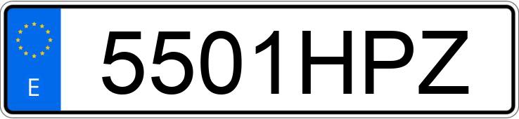 Numer rejestracyjny 5501HPZ posiada VOLKSWAGEN GOLF Numer rejestracyjny 5501HPZ posiada VOLKSWAGEN GOLF